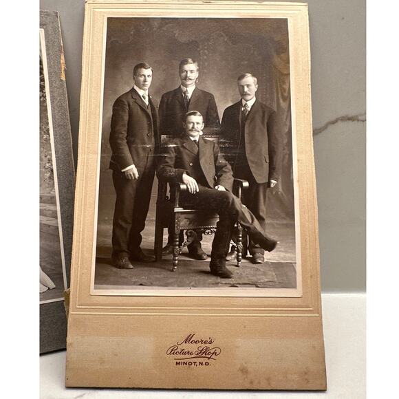 Antique Vintage Photographs Cabinet Cards, Dating 19th Early 20th Centuries - Picture 5 of 7